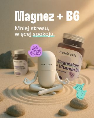 Magnez + B6 - Mniej stresu, więcej spokoju. Magnez z B6 to więcej niż „tabletka na skurcze”. To podstawa dla ciała i...